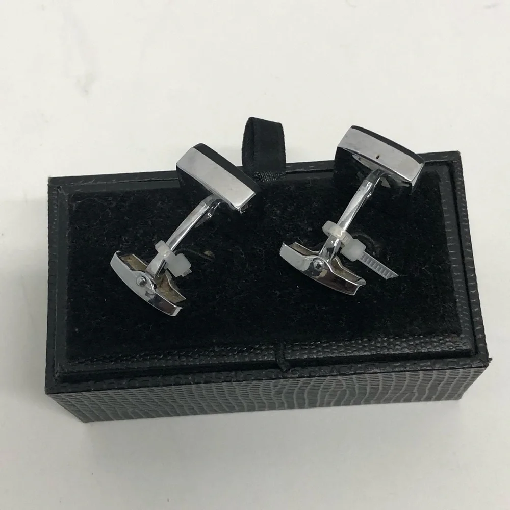 Uno Lorenzo cufflink black/silver box